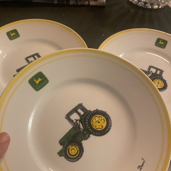 3 John Deere vintage porcelain plates - Picture 5 of 5